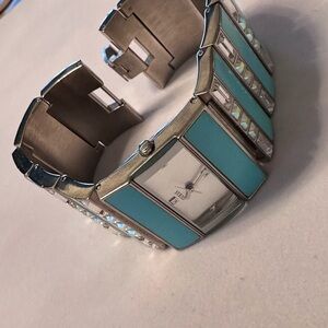 Guess Silver and Blue Smartwatch